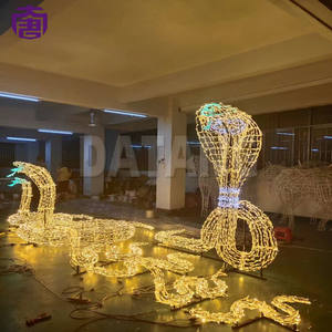 Lumière LED IP65 à motif animal 3D personnalisé (serpent) pour la décoration commerciale en gros, idéale pour les paysages et la saison des fêtes de Noël - Product Image 4