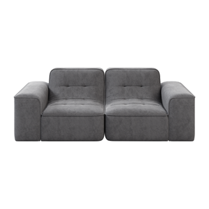 Ensemble de canapés modulaires de haute qualité, assise profonde, design moderne, canapé en chenille scintillant pour salon, appartement, bureau - Product Image 3