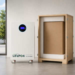 Batterie au lithium LiFePO4 51,2 V 324 Ah, stockage d'énergie domestique tout-en-un avec roues et écran intelligent - Product Image 2