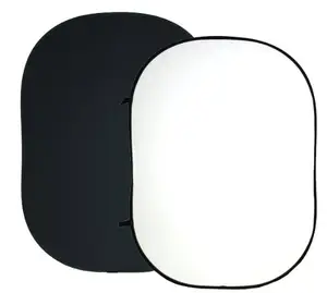 צילום שחור לבן כפול צדדי צצים רקע מתקפל עם נשיאת תיק עבור YouTube הזרמת תמונה סטודיו דיוקן