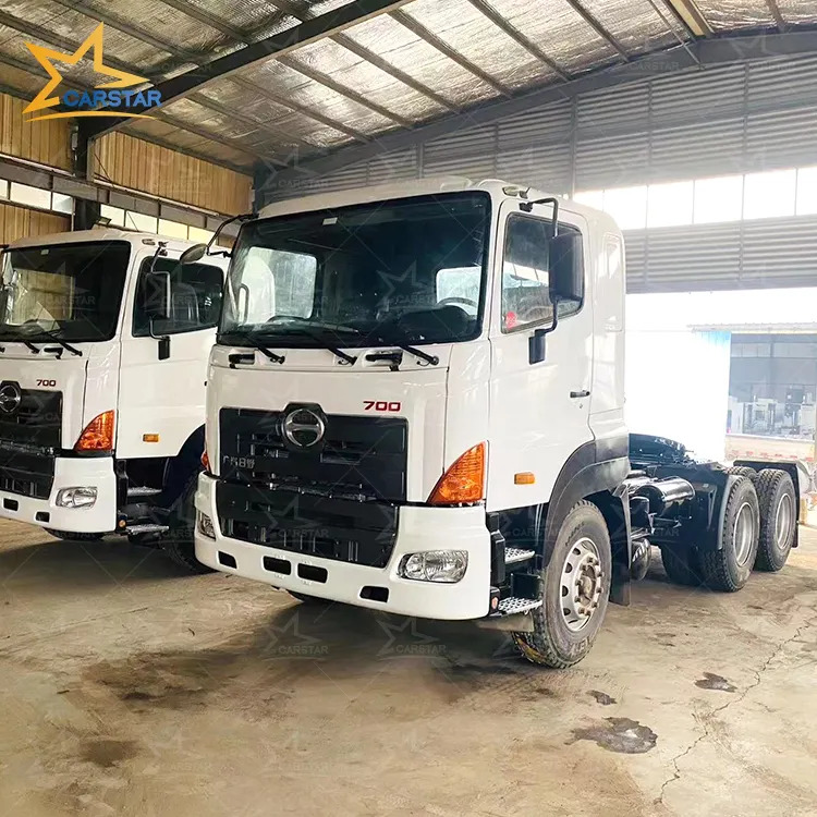 Best Selling used trucks tractors Used Japan Made Hino used tractor truck 380Hp Tractor Trailer Head