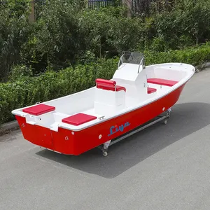 Liya 5.8m panga style fiberglass boat sea skate fishing boat