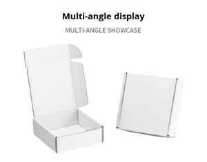 Bán buôn tùy chỉnh thân thiện với môi sang trọng sóng tái chế Vật liệu hộp vận chuyển biểu tượng tùy chỉnh tái sử dụng gấp hộp giấy - Product Image 3