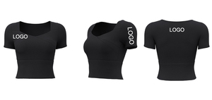 Prix d'usine – Haut de sport pour femme, sensation seconde peau, anti-humidité, extensible dans les 4 sens, rembourré, pour yoga, gym, sport et course à pied - Product Image 5