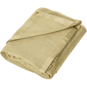 Voile d'ombrage en maille HDPE noire tissée 180 g/m² pour jardin, auvent extérieur personnalisé résistant aux UV - Product Image 2