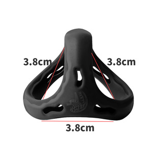 Cincin penis Super keras silikon kualitas tinggi cincin ganda Delay dapat dikunci untuk pria - Product Image 2