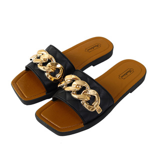 Nouvelles pantoufles à boucle pour femmes, chaussures plates tendance pour femmes - Product Image 2