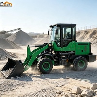 Caricatore Elettrico da 1500kg con Batteria, Zero Emissioni, Alta Efficienza, Caricatore Frontale per Progetti di Costruzione