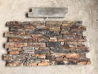 Revêtement mural extérieur en pierre de schiste rustique durable à finition antique pour hôtels, restaurants et maisons modernes