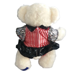 Promozione!!! Orsacchiotto di peluche bianco morbido da 20cm con gonna colorata - Product Image 6