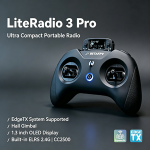 Transmisor de Radio FPV BETAFPV <span class=keywords><strong>LiteRadio</strong></span> <span class=keywords><strong>3</strong></span> <span class=keywords><strong>Pro</strong></span> con Gimbal Hall, EdgeTX, Pantalla OLED de 1.<span class=keywords><strong>3</strong></span> Pulgadas, ELRS 2.4G Integrado y CC2500 para Drones de Carreras FPV - Product Image 1