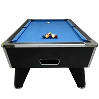 Table de billard américain à monnayeur 5ft 6ft 7ft 8ft pour jeu de billard à neuf boules, idéale pour clubs et bars