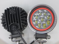 Faro redondo LED BSG de 45W con apertura, superventas, luz de trabajo LED cuadrada de 4 pulgadas, luz de trabajo LED para camión