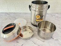 Boîte à lunch isotherme en acier inoxydable 304, récipient thermique sous vide avec poignée pour les enfants, pour le déjeuner scolaire