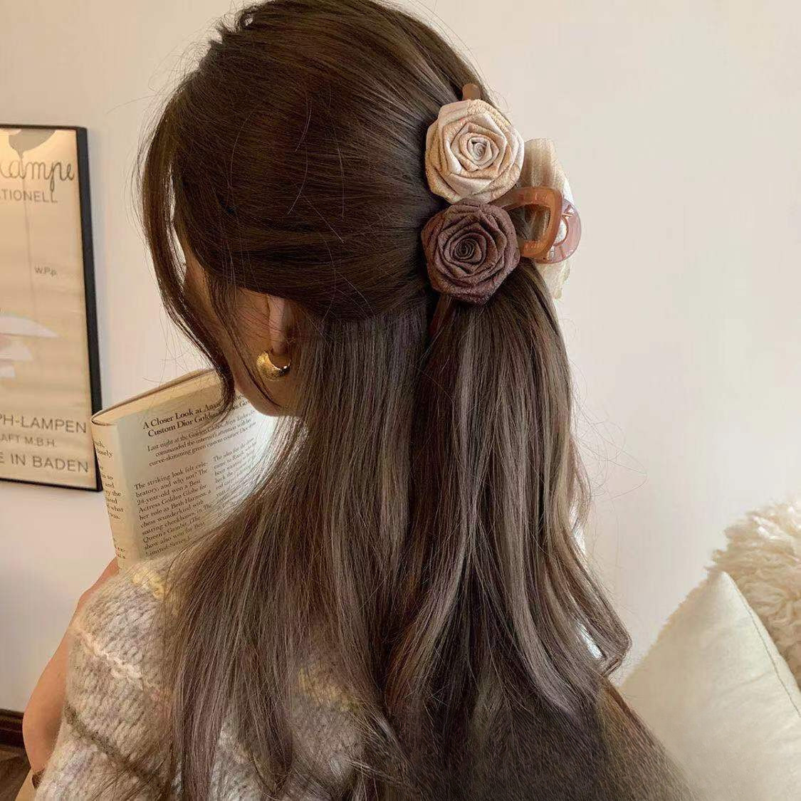 Rose-shaped clip with AB sides [13CM]