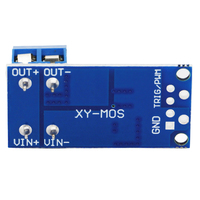 Module SMD de régulation de vitesse de moteur à double MOSFET haute puissance 400W, 5V-36V, 15A-30A, avec commande PWM et interrupteur de déclenchement