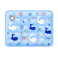 Tapis rafraîchissant pour animaux de compagnie, rempli d'eau, en PVC réutilisable, pour l'été, pour chats et chiens