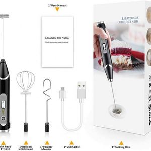 New Arrival Milk Frother Handheld 3 Heads Electric Whisk Drink Foam Mixer - Product Image 4