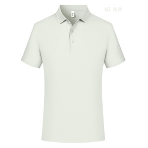 เสื้อโปโลสีพื้น ยูนิเซ็กส์ 185 กรัม ผ้าไหมน้ำแข็ง ให้ความรู้สึกเย็นสบาย ผ้าถักลายวาฟเฟิล ชุดทำงาน พิมพ์โลโก้ได้ตามต้องการ ชุดยูนิฟอร์มกลุ่ม - Product Image 1