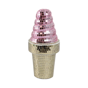 Statua Ornamentale a Specchio a Forma di Gelato, Figurina Pop Giocosa per Arredamento Casa, Ufficio, Soggiorno, Scultura Accattivante - Product Image 3