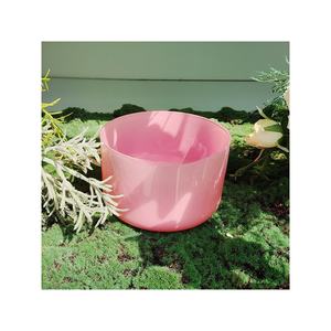 Cuenco de Cristal Transparente Color Rosa de Q're Dream, Cuenco de Cristal de Cuarzo Transparente para Sanación Espiritual, Meditación y Yoga - Product Image 5