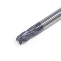Fraise à queue en carbure HRC personnalisable DESKAR 4F-4R0.2mmX4X8X50 à 4 cannelures avec support ODM/OEM