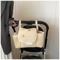 Sac de rangement extérieur pour maman en tissu Oxford 600D à motifs mignons, sac à langer multifonction pour poussette