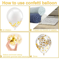 Großhandel Schwarz-Gold Latex-Ballon-Girlanden-Set mit Konfetti für Geburtstag Hochzeit Silvester Party-Dekoration Hintergrund