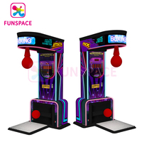 Funspace-máquina de juego de boxeo para deportes de Arcade, máquina de deposición de premios operados por monedas, punzón