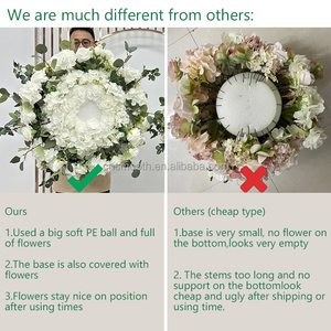 Bestseller: Grande Sfera di Rose Rosse Realistiche, Centrotavola per Matrimoni, Fiori Artificiali per Decorazioni di Eventi e Feste - Product Image 4