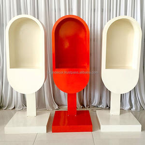 Cabine téléphonique rectangulaire en métal de style classique détachable la plus vendue de Furun pour les fêtes de mariage et les événements nouveauté - Product Image 1