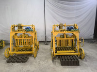 Machine à briques à roues mobiles grand format pour la fabrication de briques de pavage en béton, à vendre