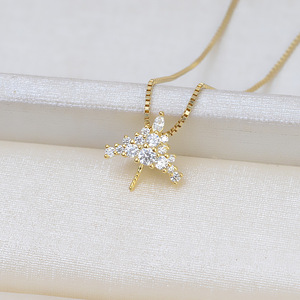 Parure de bijoux fantaisie pour femme en argent S925, motif Bonhomme de neige et Blanche-Neige, avec pendentif, collier et boucles d'oreilles, accessoire de perles DIY et support vide 1859 - Product Image 3
