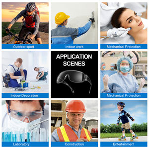 نظارات أمان مخصصة ANSI Z87.1 & EN166 معتمدة من UV400 شفافة مضادة للضباب واقية من البلاستيك PC البناء Z87 نظارات واقية - Product Image 6