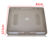Moniteur de toit de voiture 15,6 pouces Android 12 IPS tactile USB pour entrée 2+32G, rabattable pour sièges arrière MPV, compatible WiFi