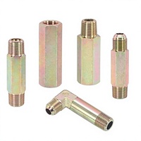 Raccord mâle hexagonal à double filetage mâle standard britannique, avec filetage femelle allongé, 2, 3 et 4 pouces