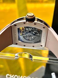 2025년 패션 남성용 자동 기계식 카본 파이버 시계, 투명 백 커버, 중국 용 요소 OEM 손목시계 - Product Image 5