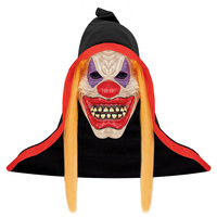 Masque de clown en latex JUNVOY Felix-107, style Halloween, pour performance Ghost-Face, accessoire pour bar, soirée dansante, cosplay