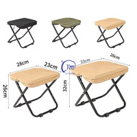 Coussin léger-Sac de rangement intégré Tabouret pliable pratique ultime Chaise portable