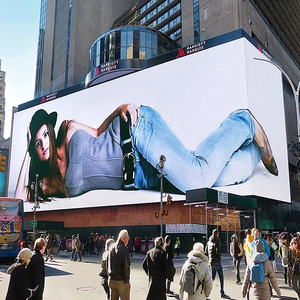 Наружный тонкий полноцветный светодиодный Витринный Шкаф REISS P4 P6.67 P8 P10, панель быстрой разборки, низкое энергопотребление IP65 SDK - Product Image 5