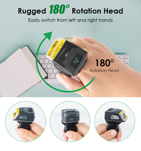EFFON Wearable Sem Fio 2D <span class=keywords><strong>QR</strong></span> <span class=keywords><strong>Barcode</strong></span> <span class=keywords><strong>Reader</strong></span> Rugged Bluetooth Anel <span class=keywords><strong>Barcode</strong></span> Scanner Para Inventário Armazém Expresso Book Store - Product Image 4