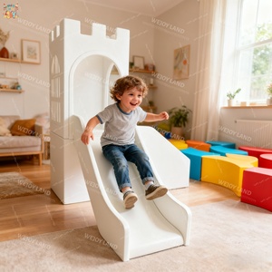 Nouvelle aire de jeu intérieure ensemble de jeu souple pour enfant bébé <span class=keywords><strong>toboggan</strong></span> avec équipement de terrain de jeu en bois matériau en <span class=keywords><strong>mousse</strong></span> pour parc d'attractions - Product Image 4