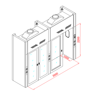 Customized Sliding Door <strong>Lab</strong> Floor Ductless Fumehood Carbon Ltration to Protect Laboductless Fume Hood Utilizes Carbon Filtration - Product Image 1