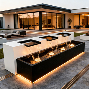 Cascadas Galvanizadas de Alta Calidad para Exteriores, Decoración Acuática, Gran Venta en el Mercado - Product Image 2