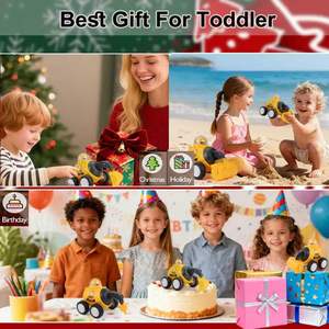 IOMDRWU Construction <b>Toys</b> 3+ Years Old Press Go Engineering Friction Inertia Car Boys Kids Toddlers <b>Trailer</b> Model MC02-5 - Product Image 3