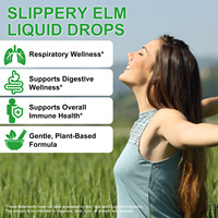 SOLOTREE Gouttes liquides végétaliennes sans alcool à base d'écorce d'orme rouge pour la santé pulmonaire et le soutien immunitaire – Complément d'extrait d'orme rouge