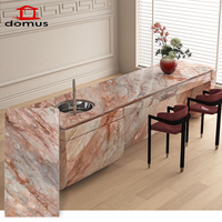 Dalles de sol rectangulaires en pierre frittée Onyx Nephrite Jadeite, finition brillante et polie, 1600*3200*12MM, haute sécurité, pour un design moderne.
