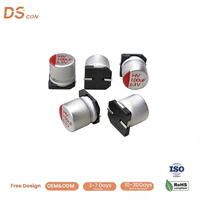 Condensador SMD de estado sólido 63V 100uF 10x10.5mm Bajo ESR Alta Estabilidad Polarizado para Placa Base, Tarjeta VGA y Circuitos de Alimentación