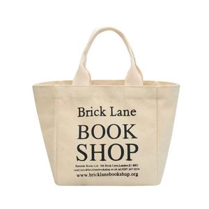 Custom logo Big <strong>Small</strong> Beige <strong>Black</strong> Girl Shopping Gift Cotton Canvas Shopping Tote <strong>Bag</strong> with Reinforced Handle - Product Image 6