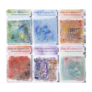 20 Tờ/Gói Màu Sắc Ode Loạt Màu Nước Kết Cấu Châu Âu Cổ Điển Cơ Sở Cắt Dán Trang Trí Tự Làm Dán - Product Image 5